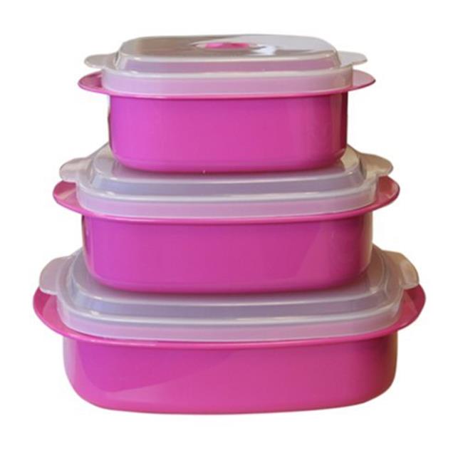 Microwave Cookware Set Magenta