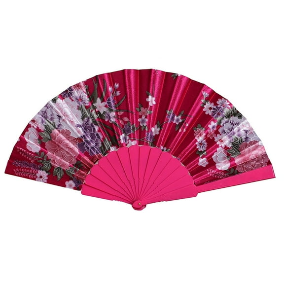 BINGLI Best Chinese-Style Dance Wedding Party Lace Silk Folding Hand Held Flower Fan with Multiple Styles Family Party,Daily Use