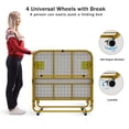 thumbnail image 4 of FAYEAN Folding Bed with Mattress, Memory Foam, 75x38 Twin Size Steel Frame Base, Portable Foldable Roll Away Adult Bed with Lockable Wheels, Easy Assembly & Moving, Space-Saving -, 4 of 13