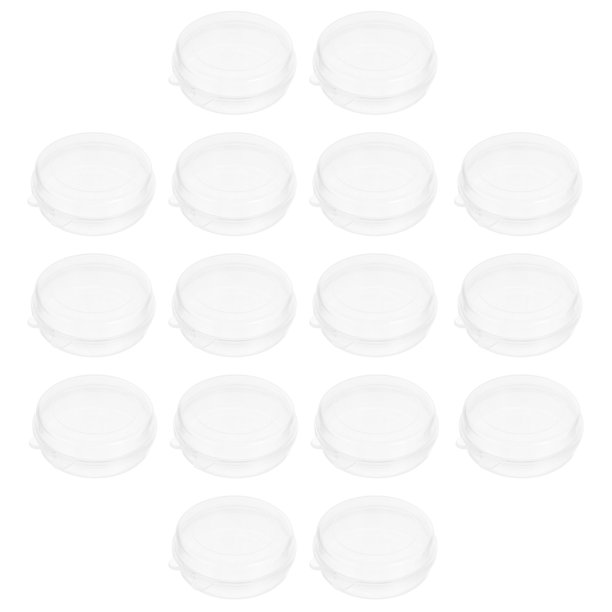 unbranded 20Ud Caja Plástica Transparente Para Almacenaje Con Tapa Organizador Portátil Para Joyería Y Muestras