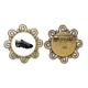 thumbnail image 1 of Patron de los zapatos de futbol soccer negro Broche de flores, regalo de joyería para mujeres y niñas Unbranded M, 1 of 3