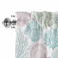thumbnail image 3 of Window Valance for Kitchen,Abstract Ocean Coral Starfish Rod Pocket Curtain Valances Short Curtains Drapes Panel,Watercolor Marine Life Window Treatment Topper for Living Room Bathroom Bedroom Home, 3 of 9