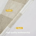 thumbnail image 2 of DriftAway Buffalo Check Woven Plaid Pattern Lined Blackout Thermal Insulated Window Curtain Grommet, 2 Panels, 52" x 84", Taupe, 2 of 6