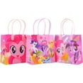 thumbnail image 2 of 12Pcs My Little Pony Party Favor Goodie Bags | My Little Pony Party Gift Bags Birthday | Reusable | Pink, 2 of 6