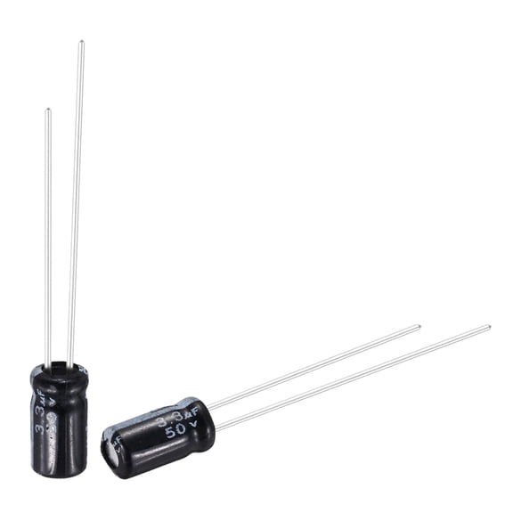 3.3uF 50V Capacitor, Aluminum Electrolytic Capacitors 105C High Temp 50pcs
