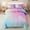 Pink Green, variant on Psoiuetr Gradient Butterfly Glitter Bedding Set for Kids Girls Teens Twin Size Galaxy Rainbow Comforter Set Pink 3Pcs