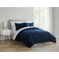 thumbnail image 6 of Mainstays 10 Piece Navy Microplush Bed in a Bag Comforter Set with Sheets, Queen, 6 of 8