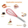 thumbnail image 3 of Batidor de silicona, batidor de alambre de acero inoxidable, batidores de cocina resistentes al calor para utensilios de cocina antiadherentes, batidor de huevos con globo, batir, batir, espumar y, 3 of 6