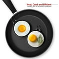 thumbnail image 3 of Stainless Steel Egg Rings Set, 4 Pack for Perfect Round Eggs & Pancakes, Easy-Fry Omelet Mold, 3 of 6