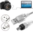 thumbnail image 3 of Cable de datos USB Firewire KEWITY para Mini DV MiniDV videocámara HDV 1,5 metros, 3 of 5