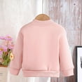 thumbnail image 4 of Efsteb Fall Jacket for Girls Button Long Sleeve Coats Toddler Spring Coat Cute Toddler Comfy Jacket Outerwear (Pink,2 Years), 4 of 7