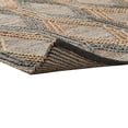 thumbnail image 4 of Lyla 5 x 8 Area Rug, Handwoven Jute, Simple Beige and Blue Geometric Design, 4 of 5
