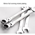 thumbnail image 4 of tredstone Adjustable Ratchet Wrench 6-20mm Wrenches Chrome Vanadium Steel Gear Spanner Combination Ratcheting Wrench, 4 of 8