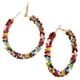 thumbnail image 3 of 1 par de aros bohemios para mujer, aretes de cuentas de moda, gotas exageradas, 3 of 5