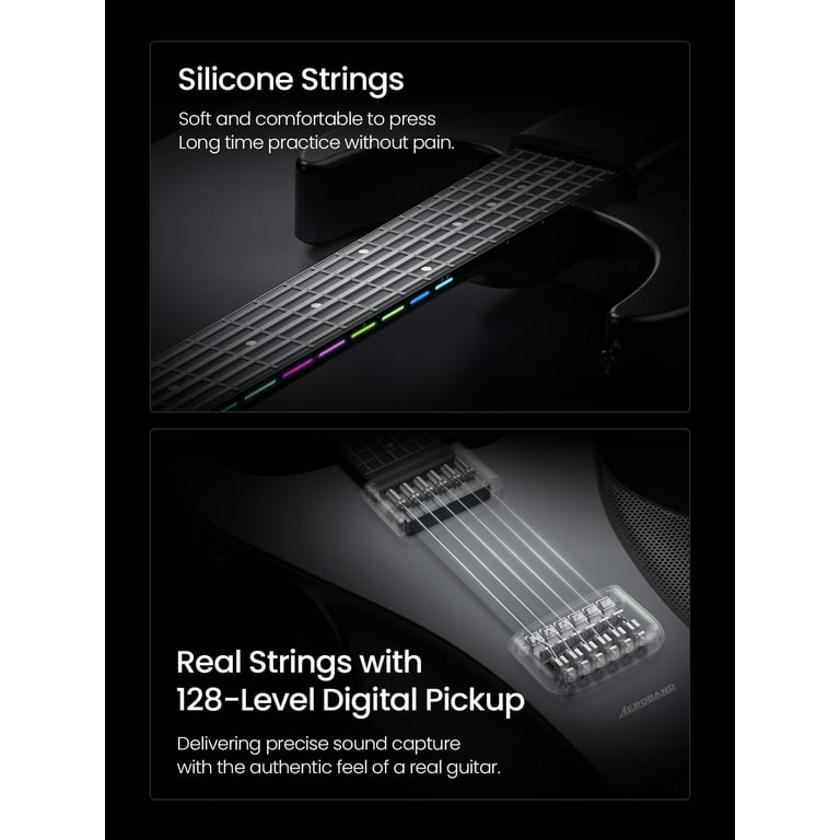AeroBand Portable Stringless Acoustic Electric Guitar for