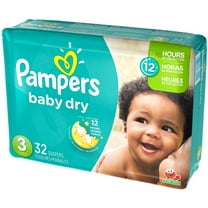 Pampers Baby Dry Diapers, Size 3 32 ea