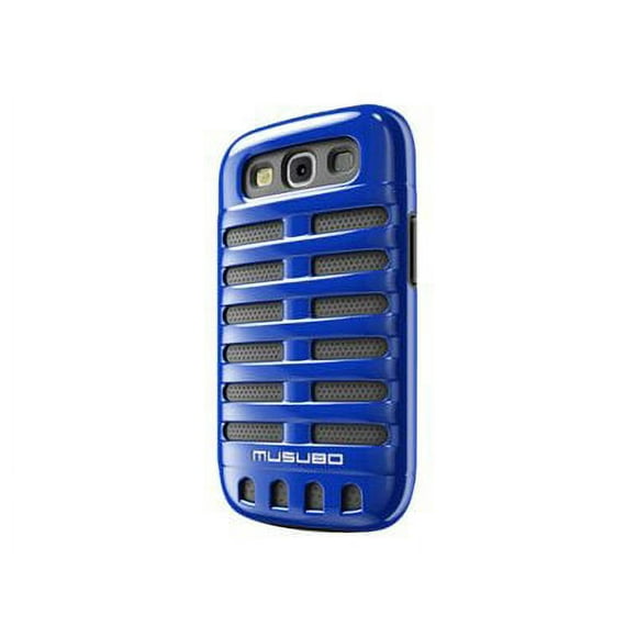 Musubo Retro - Étui pour Cellulaire - polycarbonate, silicone Caoutchouc - Bleu - pour Samsung Galaxy S III