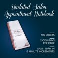 Salon Appointment Book (2 Columns / 200 pages) Undated, Two Person