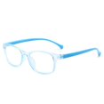 thumbnail image 3 of Gafas de espejo plano para niños, de moda, antiluz azul, con montura de red, de color gelatina, 3 of 6
