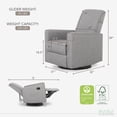 thumbnail image 2 of Evolur Harlow Deluxe Glider, Power Recliner, and Rocker With USB Charging Port, 2 of 6