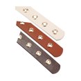 thumbnail image 4 of INSPIRE CHIC Women's Studded Grommet Circle Metal Buckle Leather Belt Beige+Rust+Brown Up to 35 inches, 4 of 6