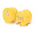thumbnail image 1 of Camco Power Cord Adapter 55232 Power Grip; For Connecting RV Power Inlet To Standard Power Source; 30 Amp Male To 15 Amp Female; 30 Amp; Bulk; Non Locking; Not Waterproof; Without Plug Head Handle, 1 of 3