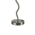 thumbnail image 4 of Benzara BM240916 Table Lamp with Curved Tubular Body & Round Base, Silver, 4 of 5