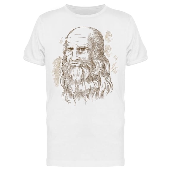 Leonardo Da Vinci Portrait Tee Men's -Image by Shutterstock