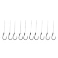 thumbnail image 1 of 10pcs 12# Metal Eyeless Sharp Barb Fish Tackle Fishing Hook Gray, 1 of 1