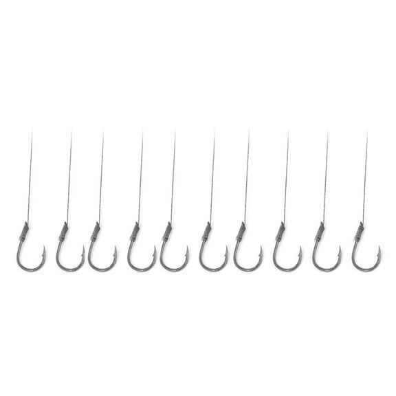 Uxcell Metal Eyeless  Barb Fish Tackle Fishing Hook Gray 12# 10Pcs