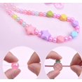 thumbnail image 3 of 24 cuentas de cuadrícula de acrílico para niños, juguete educativo, bolsa de material hecho a mano, collar de cuentas para niña, pulsera, 3 of 5