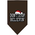 thumbnail image 1 of Dont Stop Believin Screen Print Bandana Cocoa Small, 1 of 1