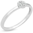 thumbnail image 2 of SuperJeweler 4 Diamond Promise Pave Ring in White Gold For Women, 2 of 6