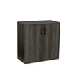 thumbnail image 4 of Sunjoy Quub Two Door Cabinet, 3D Textured Space Saving Stackable Cabinet for Indoor Space, 4 of 10