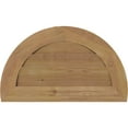 thumbnail image 4 of 12"W x 6"H Half Round Gable Vent (17"W x 11"H Frame Size): Unfinished, Non-Functional, Smooth Western Red Cedar Gable Vent w/ Decorative Face Frame, 4 of 12