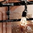 thumbnail image 2 of Brightech Ambience Pro Incandescent Outdoor String Lights 24 ft, Waterproof Shatterproof 11W Dimmable Edison Bulbs for Patio, Porch, Backyard, 2 of 7