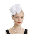 thumbnail image 5 of Fascinators Hat for Tea Party Church Cocktail Feathers Kentucky Derby Headband, 5 of 6