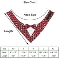thumbnail image 5 of PinesC Bandana de Noël pour Chien, Costume Formel de Noël à Carreaux Rouges avec Nœud Papillon Réglable pour Chiens Moyens Animaux (m, Noël), 5 of 5