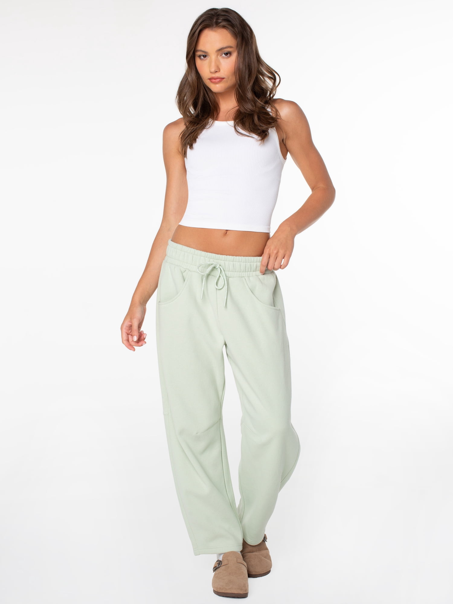 Celebrity Pink Women's and Women's Plus Fleece Barrel Sweatpant, Sizes XS-4X