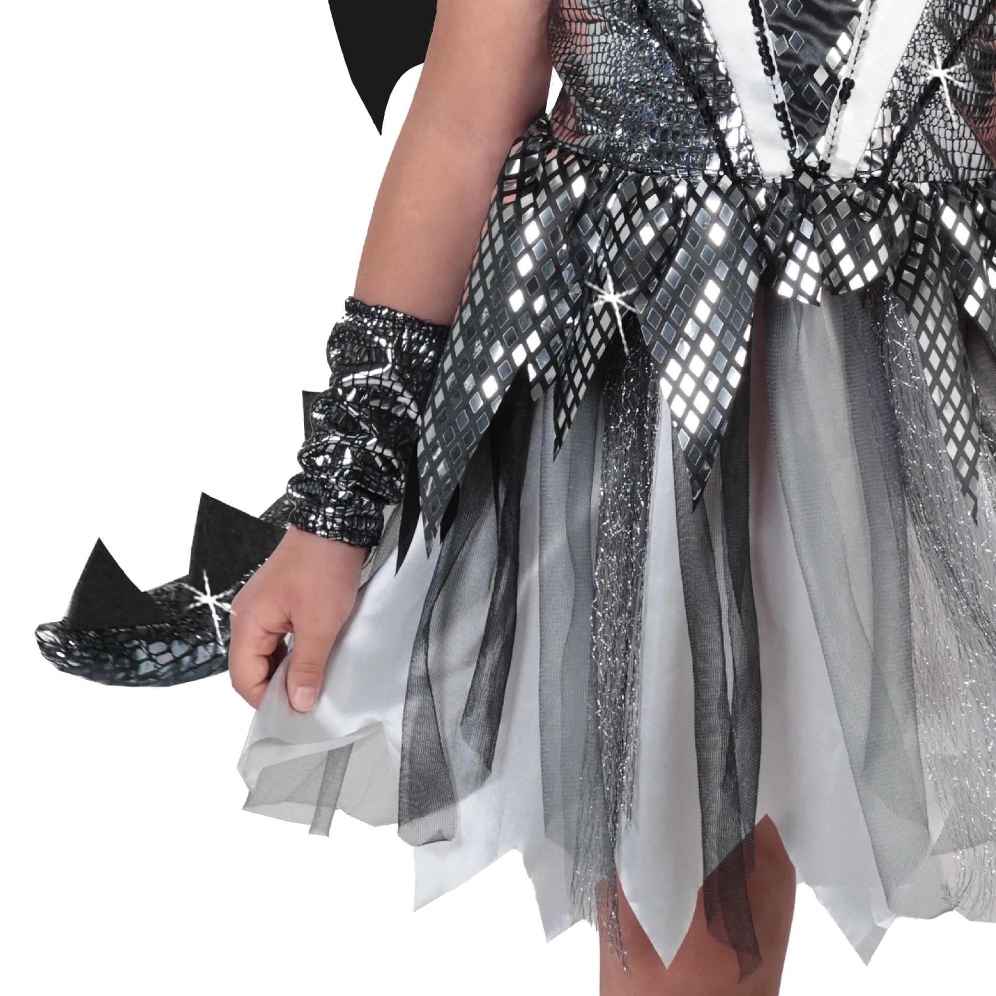 Dazzling Dragon Halloween Costume for Children, Girl's Size S (6/6x), by Way to Celebrate