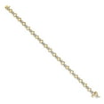 thumbnail image 2 of Primal Gold 14 Karat Two-tone Gold Lab Grown Diamond SI1/SI2, G H I, Heart Link Bracelet, 2 of 3