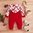 thumbnail image 4 of Ydojg Baby Toddler Bodysuits First Christmas Outfit Boy Girl Christmas Romper Long Sleeve Hoodie Bodysuit Christmas Clothes, 4 of 7
