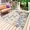 Black SpringGreen Beige, variant on Spring Gnomes Outdoor Rug 6x9 Ft - Reversible Patio Rug Outdoor Camping Rugs, Watercolor Botanical Floral Buffalo Plaid Indoor Outdoor Area Rugs, Non-Slip Outdoor Carpet Runner for Deck/Porch