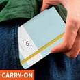 thumbnail image 5 of Kafsov A6 Horizontal Notebook - Thickened Paper, Multi-Functional Design, Hard Leather Cover Sky Blue, 5 of 5