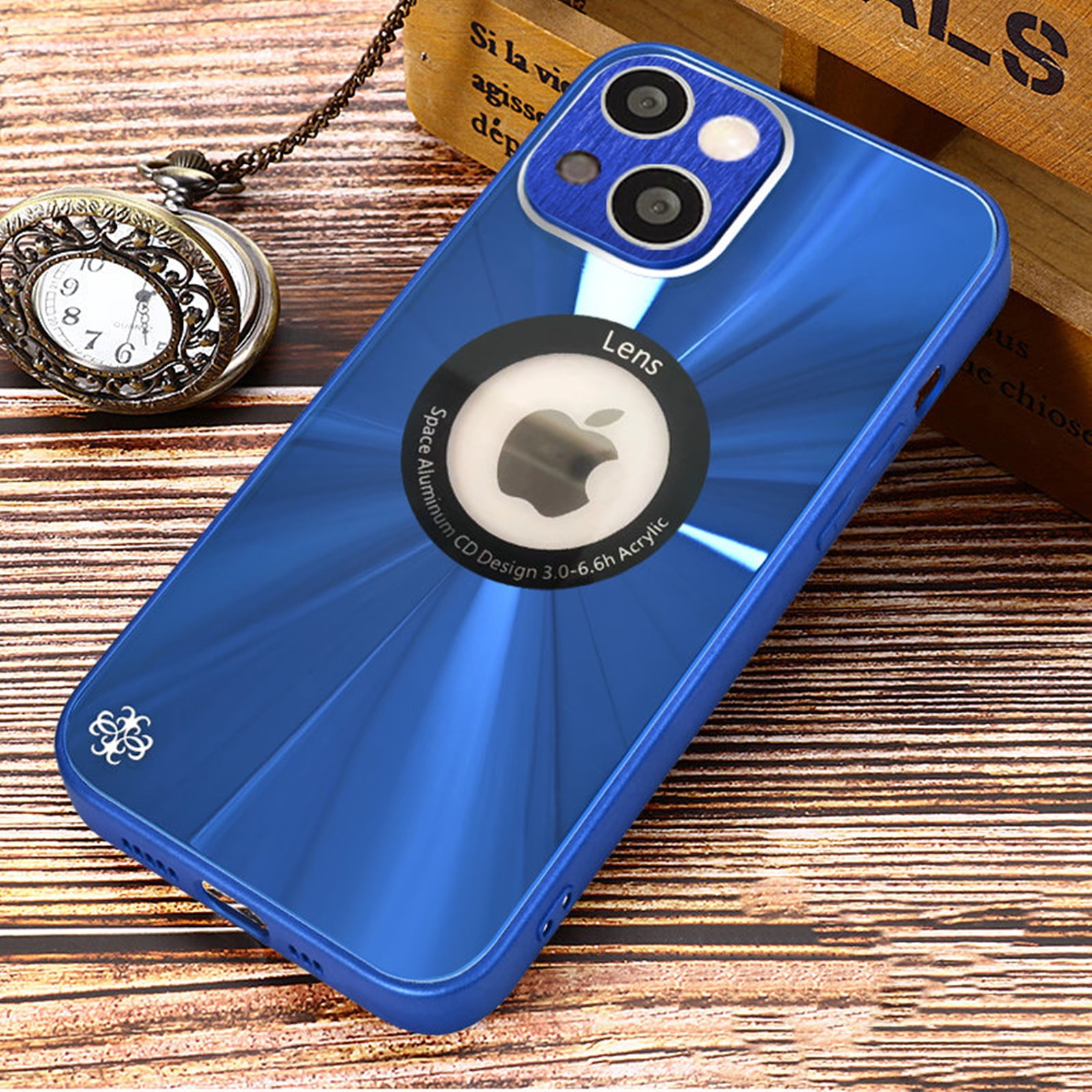 Dteck Case for iPhone 11 Pro Max CD Pattern Logo View Ultra Slim Glass