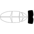 thumbnail image 2 of Rvinyl Window Tint Kit Compatible with Mercedes-Benz C-Class 2018-2021 (Wagon) - Rear Windshield, 2 of 8