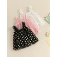 thumbnail image 4 of Aojekbee Little Girl Summer Tulle Dress Dot Print Sleeveless Dress Toddler Summer Clothes for Photo Shoot, 4 of 10
