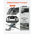 thumbnail image 4 of KFFKFF Universal Roof Rack Cross Bars, Suitable for Vehicles Without Raised Rails or Flush Rail, 165 LBS Load Capacity, Lockable Aluminum Crossbar for Rooftop Luggage and Canoe, 4 of 9
