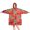 Abstract Shape, variant on Blue Forget Me Not Wearable Blanket Hoodie, Flannel Oversized Sweatshirt Blanket with Sleeves & with Sleeves & Pockets, Comfort Gifts Ideas for Reading Watching TV and Relaxi