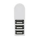thumbnail image 5 of 3 puertos Mini USB 2.0 Hub Accesorios giratorios de 270 grados para teléfonos con computadora Blanco perfke Concentrador USB, 5 of 7